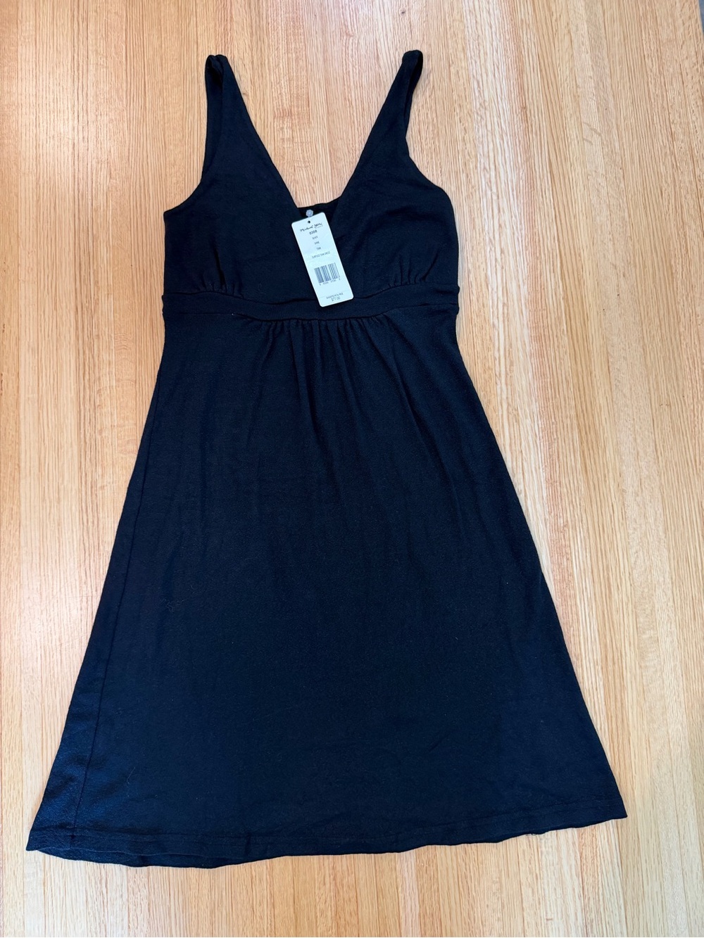 Michael Stars Black V-Neck Sleeveless Mini Dress
